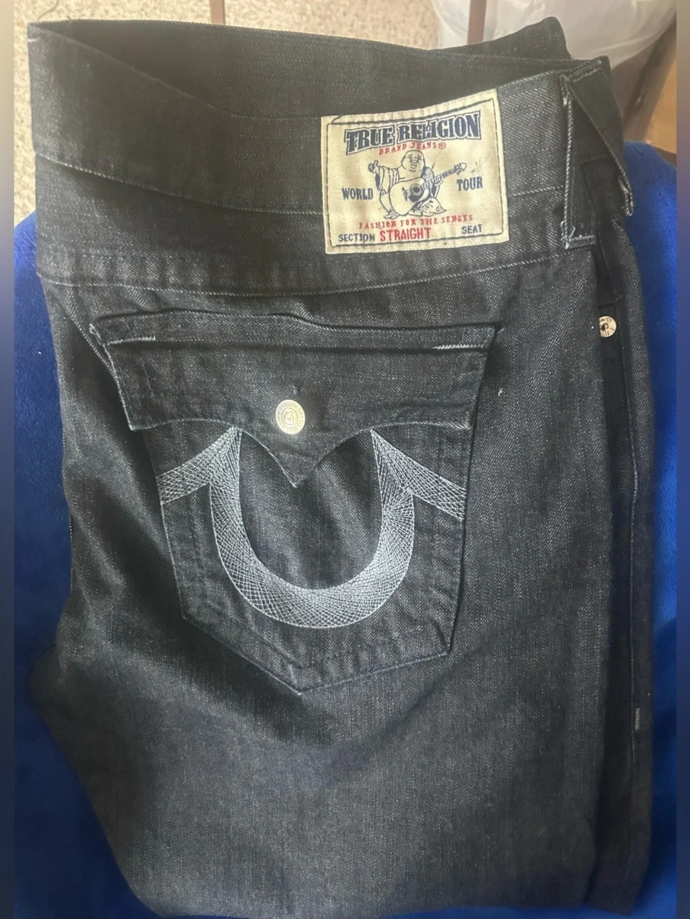 True Religion Men's Dark Blue Straight Jeans, World Tour Edition!